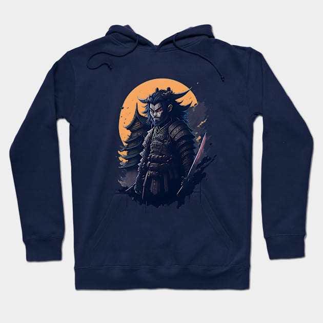 The Samurais Blood Hoodie by Creatiboom